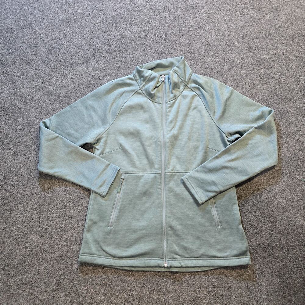 Kirkland Jacket Womens Size Small Green Full Zip Pockets Athletic Casual Capsule